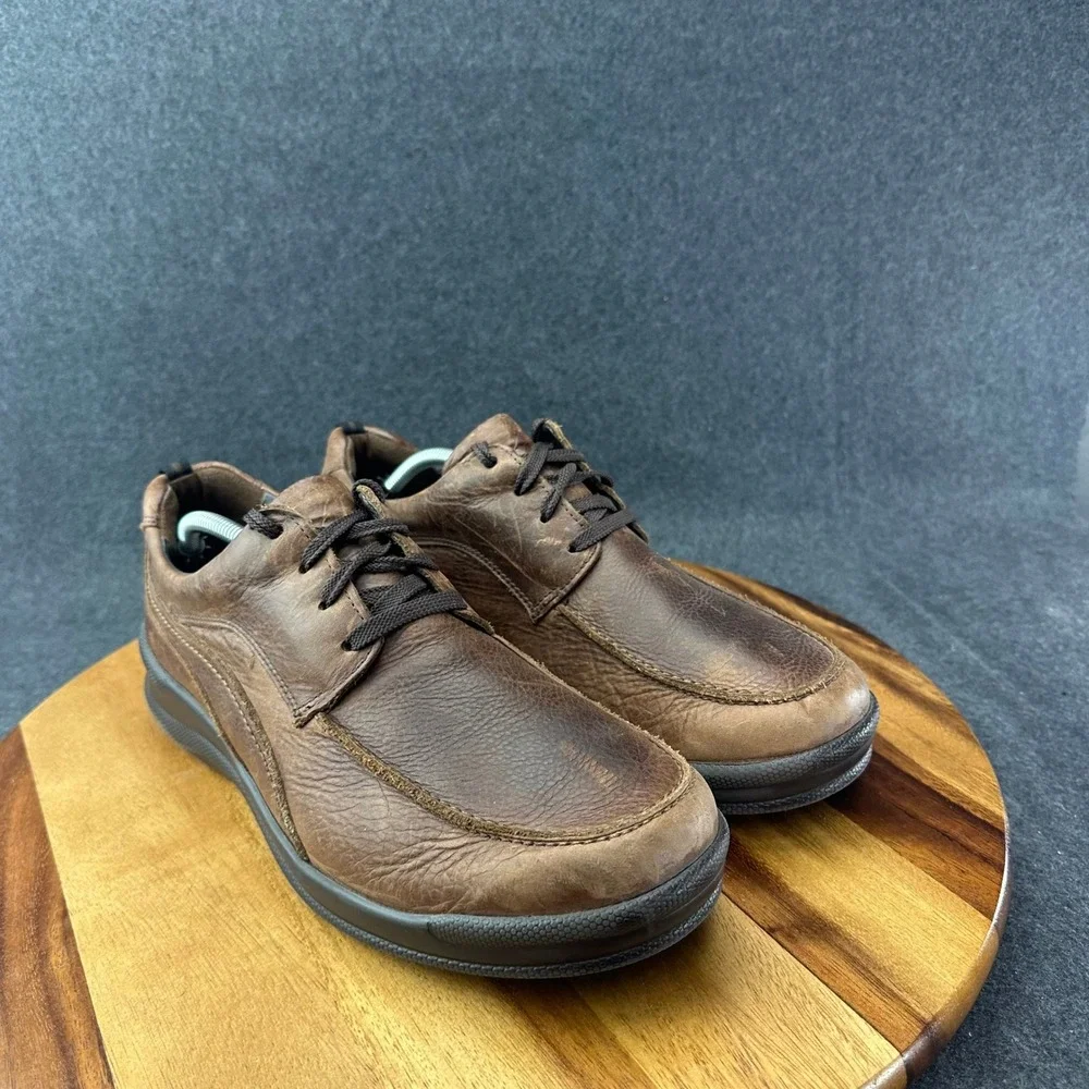 SAS Move On Brwon Leather Walking Shoes Mens‎ Sz 11.5W Lace Up Comfort